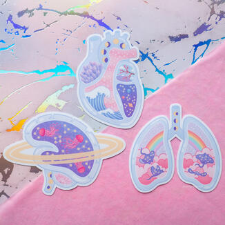 Aesthetic Organ Stickers Aesthetic Organ Stickers